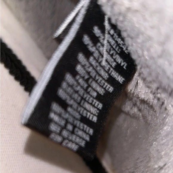 Jou Jou Vegan Leather Moto Jacket Gray Women’s Medium New With Tags - Picture 13 of 16